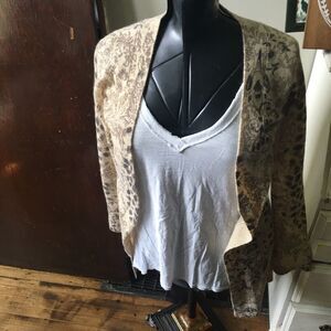 Vertigo Paris angora leopard spot soft cardigan